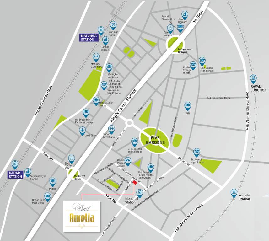 Images for Location Plan of Rishiraj Builders LLP Pearl Aurelia