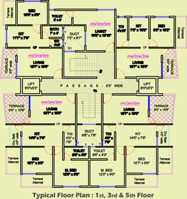 Images for Cluster Plan of OM Kasturi Apartment