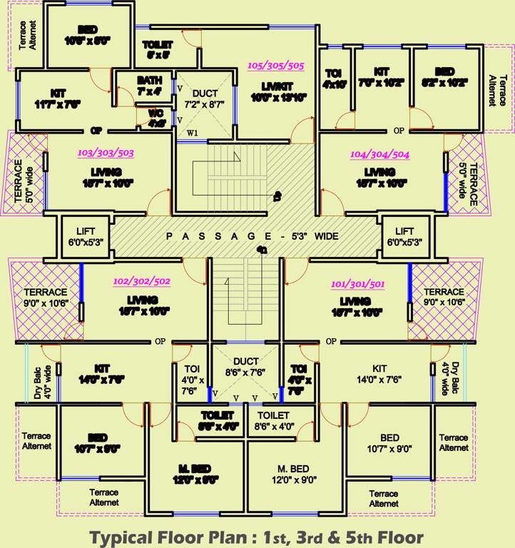 Images for Cluster Plan of OM Kasturi Apartment
