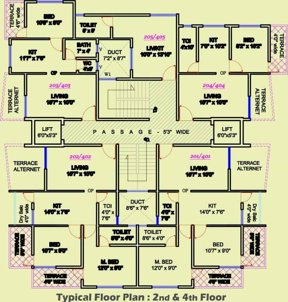 Images for Cluster Plan of OM Kasturi Apartment