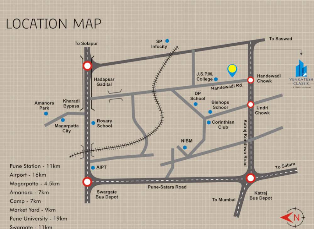  venkatesh classic Location Plan