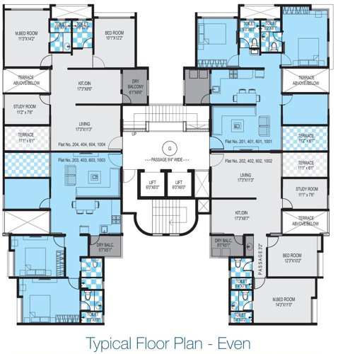 Images for Cluster Plan of Avnee Bellavista G Building