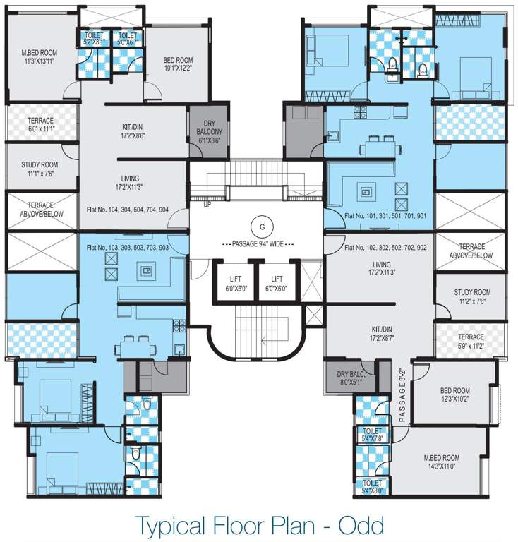 Images for Cluster Plan of Avnee Bellavista G Building