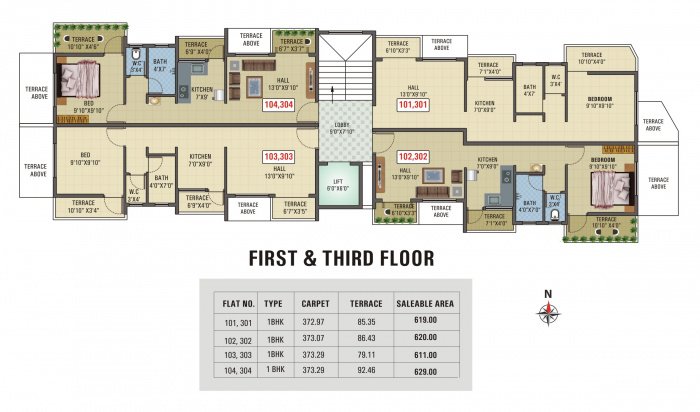  enclave Building A Cluster Plan
