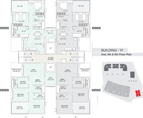 Images for Cluster Plan of Altrack Ziggurat H Building