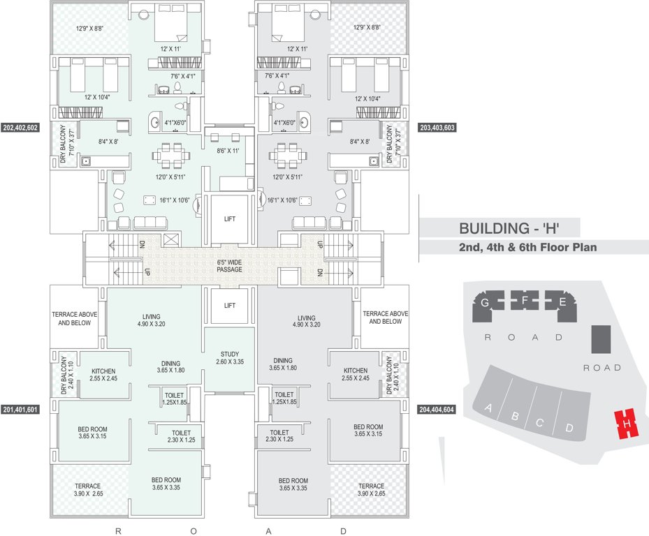 Images for Cluster Plan of Altrack Ziggurat H Building