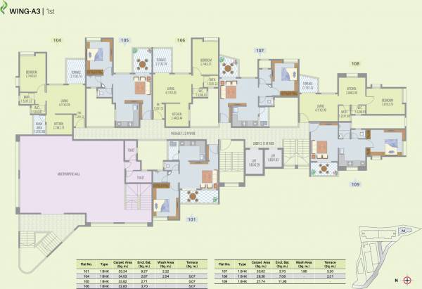 Images for Cluster Plan of Nirman Brookefield Willows Apartment