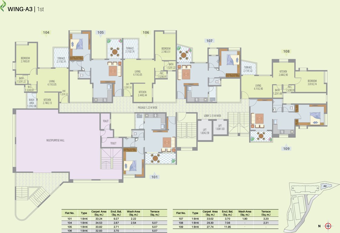 Images for Cluster Plan of Nirman Brookefield Willows Apartment