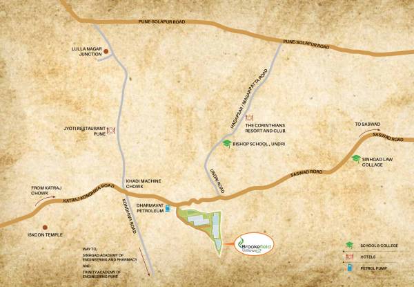 Images for Location Plan of Nirman Brookefield Willows Apartment