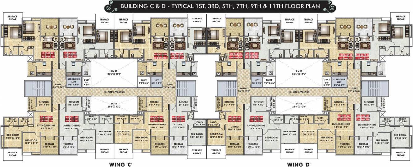 Images for Cluster Plan of ARV Imperia C D And E Building