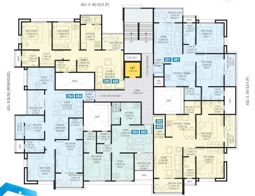  sai paradise Second and Forth Floor Plan
