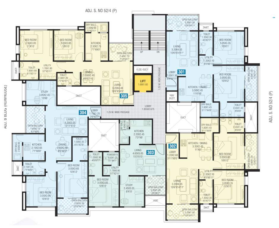  sai paradise Third Floor Plan