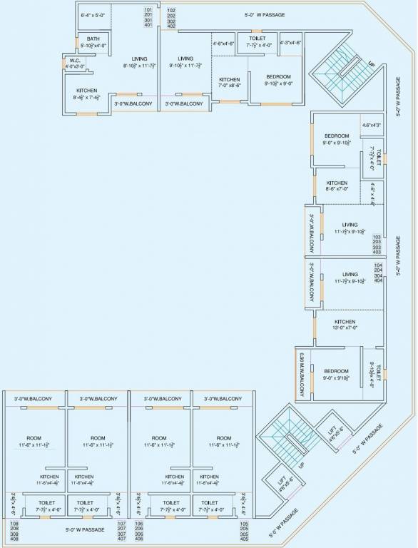 Images for Cluster Plan of Sai River Palace Building 4 7E 7F And 6