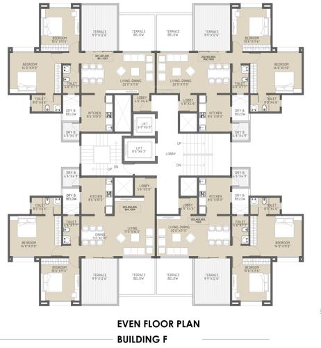 Images for Cluster Plan of Orange Royal Orange County F Wing