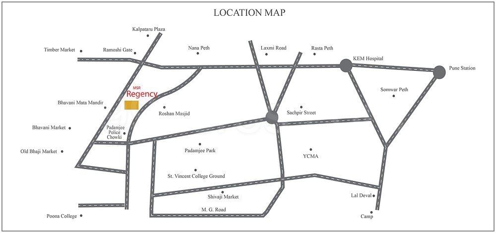  msr regency Location Plan