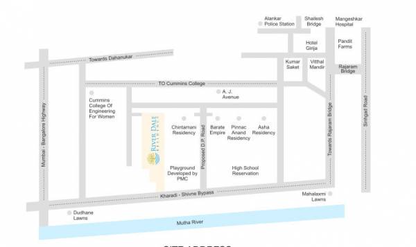  river-dale-residency Location Plan