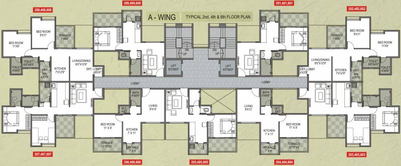 Images for Cluster Plan of Sri Sathe Parijat Building A