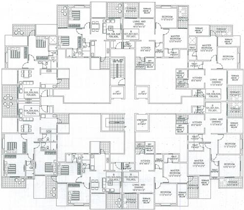 Images for Cluster Plan of Bluestone Casa Grande B Wing