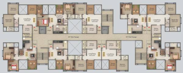  silver-crest-phase-ii-building-b Even Floor PHASE II BUILDING B Cluster Plan