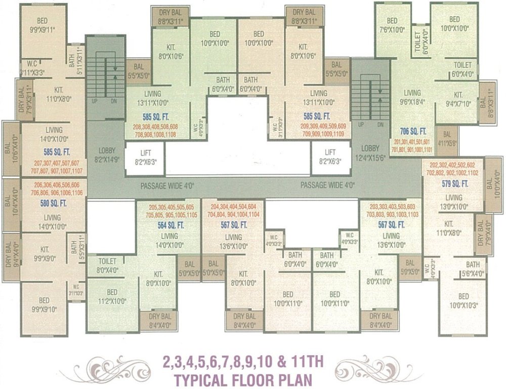  cloud 11 Cloud 11 Cluster Plan from 2nd to 11th Floor
