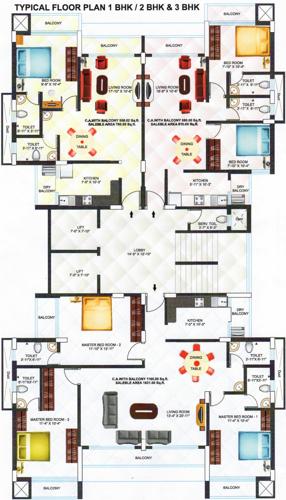 Images for Cluster Plan of Mahimkar Residency