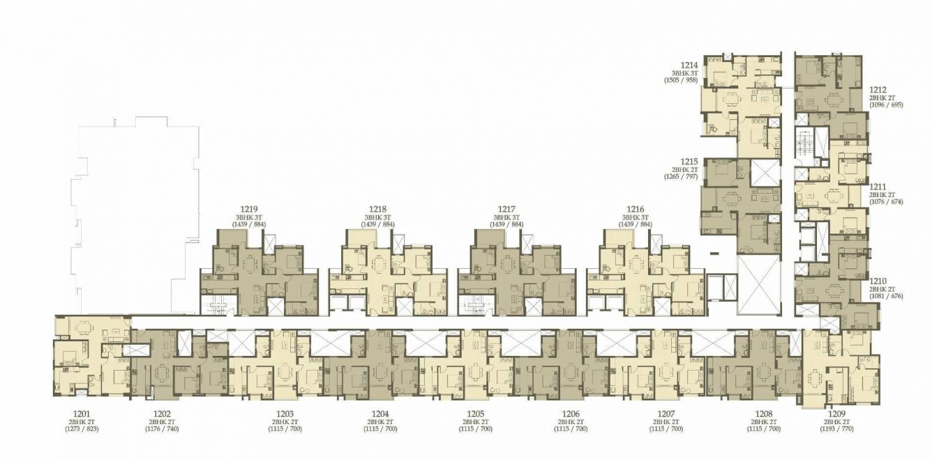  light house Cluster Plan