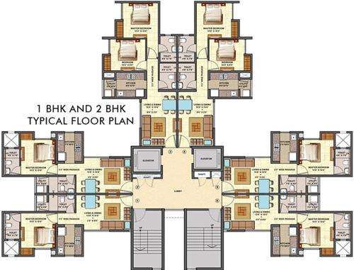 Images for Cluster Plan of Lodha Palava Estela H I J