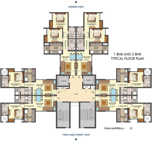 Images for Cluster Plan of Lodha Palava Marvella B C D E F G