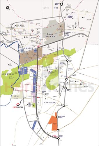 Images for Location Plan of Hero Homes Gurgaon