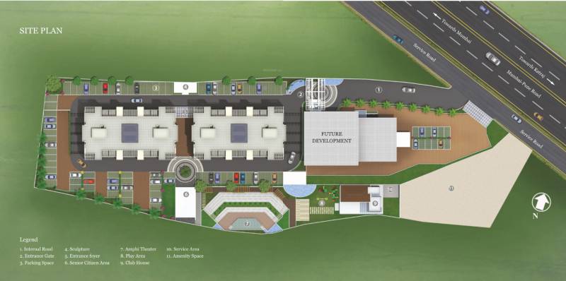  primerose Images for Site Plan of Gurukrupa Primerose