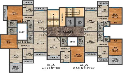 Images for Cluster Plan of Mayfair Vishwaraja A B F And G
