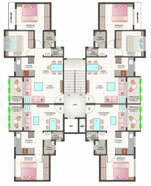  sunrise-residency-a-to-m A Cluster Plan