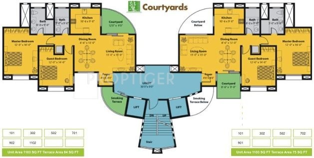 Images for Cluster Plan of Amar Builders Pune Courtyards