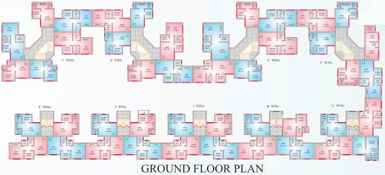 Images for Cluster Plan of Reliable Township Rt C To K Wing