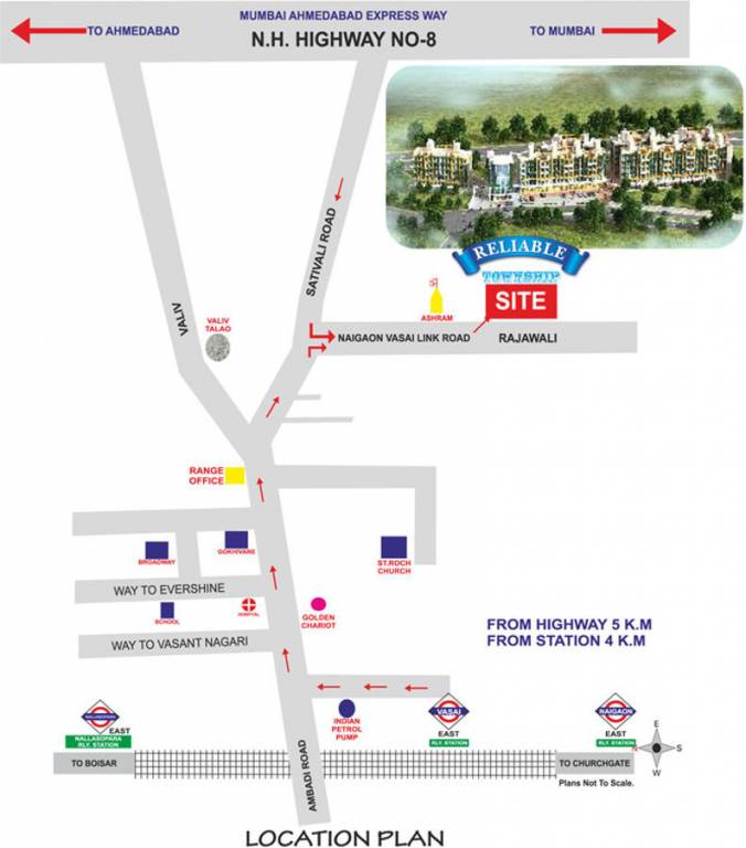 Images for Location Plan of Reliable Township Rt C To K Wing
