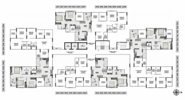  greens-phase-1 A Wing Cluster Plan