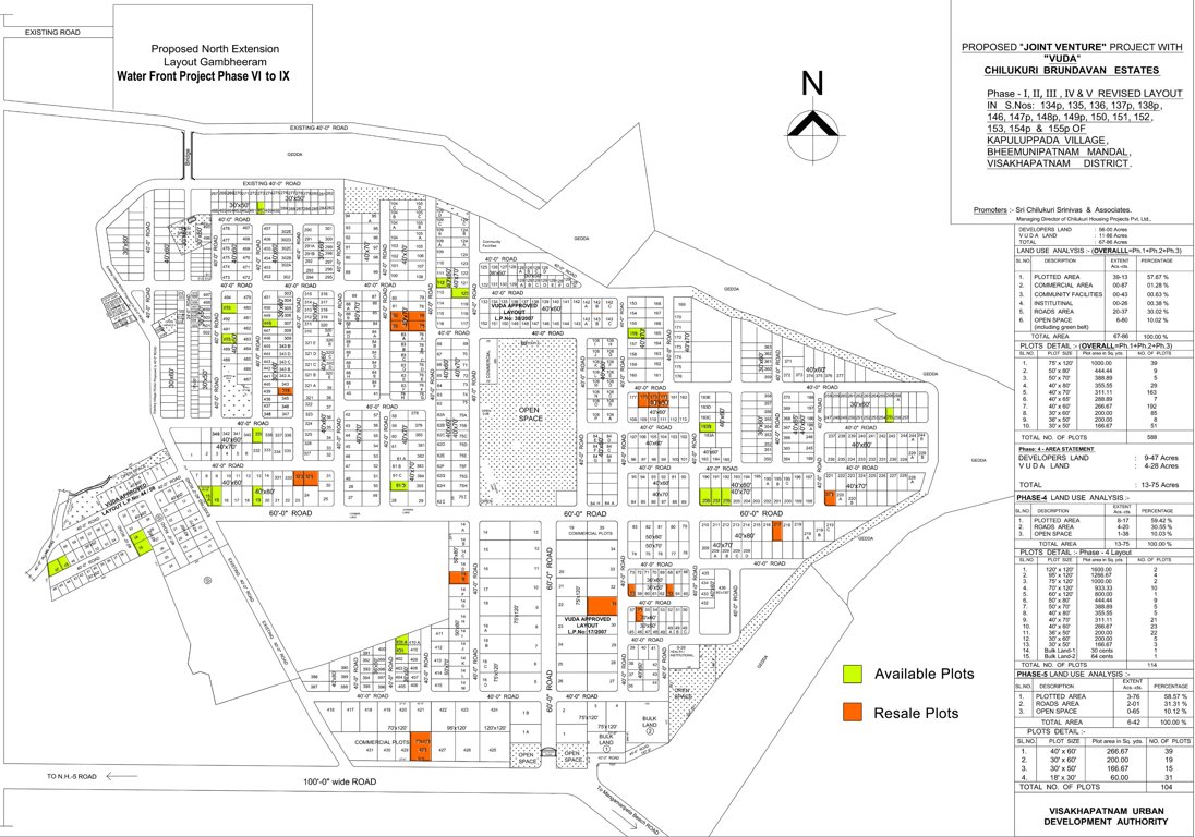 Images for Layout Plan of Chilukuri North Extension Water Front Project Phase VI