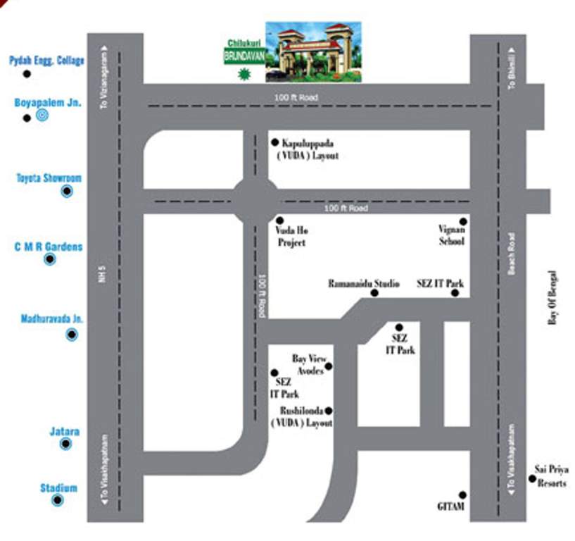 Images for Location Plan of Chilukuri North Extension Water Front Project Phase VIII