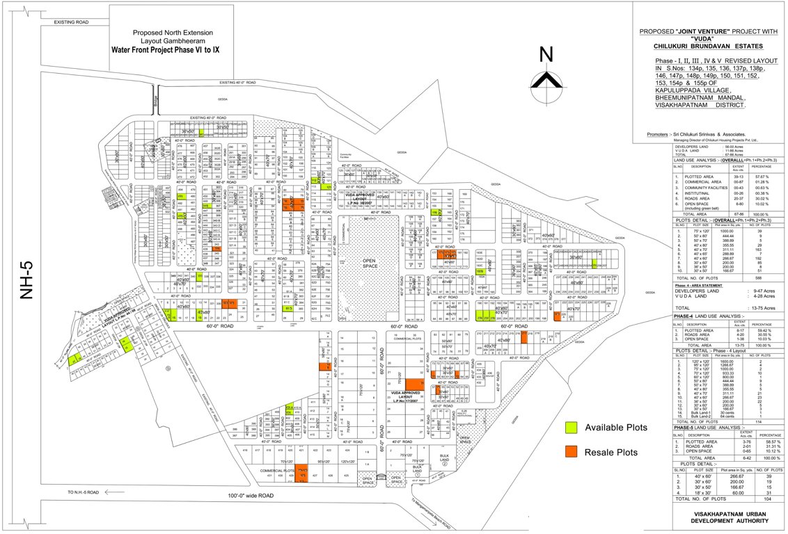 Images for Layout Plan of Chilukuri North Extension Water Front Project Phase IX
