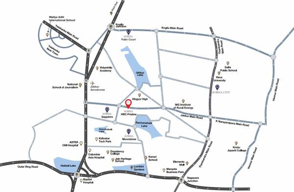 Images for Location Plan of Sobha Pristine Villas Images for Location Plan of Sobha Pristine Villas