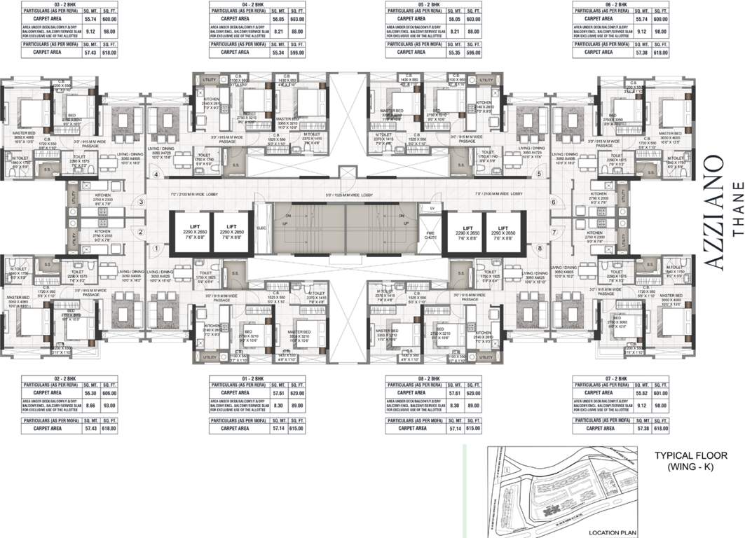 Images for Cluster Plan of Rustomjee Urbania Azziano Wing K