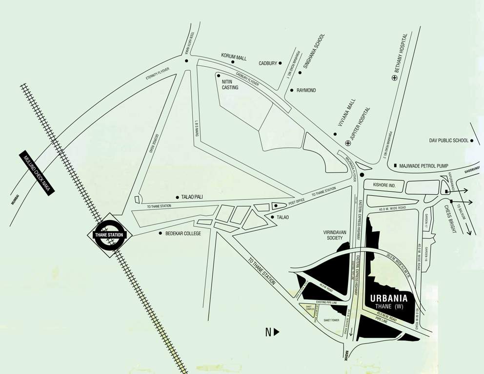 Images for Location Plan of Rustomjee Urbania Azziano Wing K