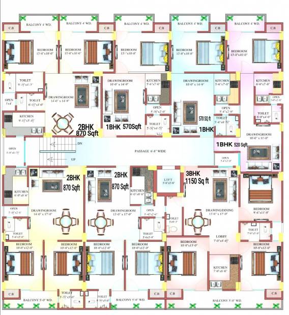 Images for Cluster Plan of Kkay Kendriya Karamchari Awasiye Yojna