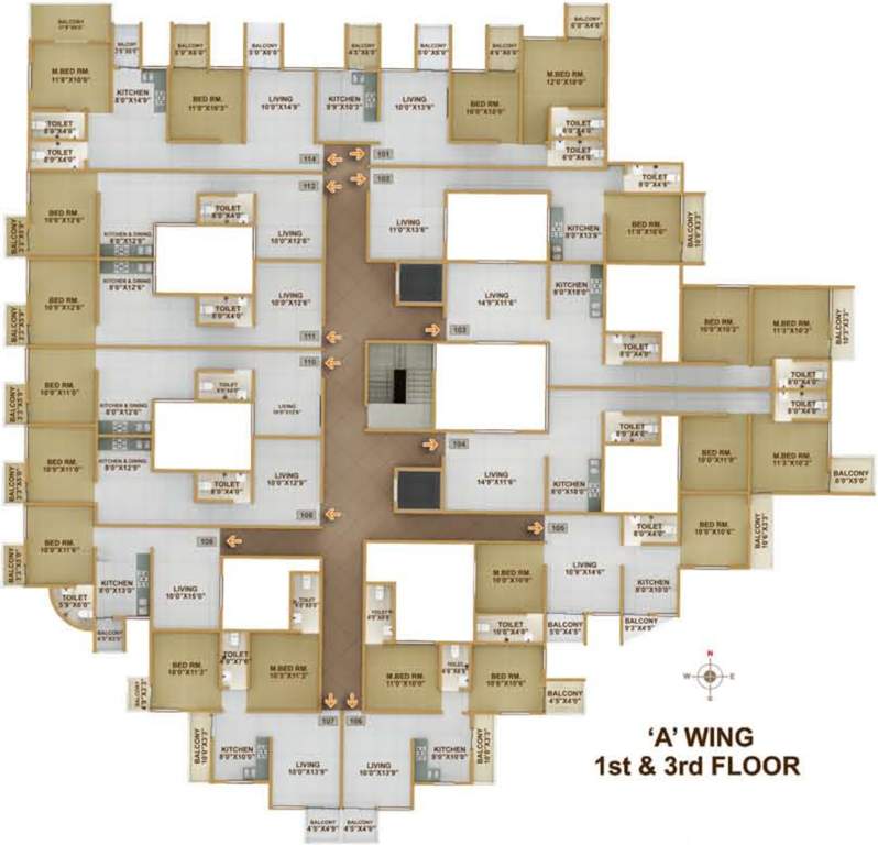Images for Cluster Plan of Pristine Village Residency II Building A