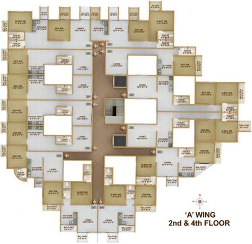 Images for Cluster Plan of Pristine Village Residency II Building A
