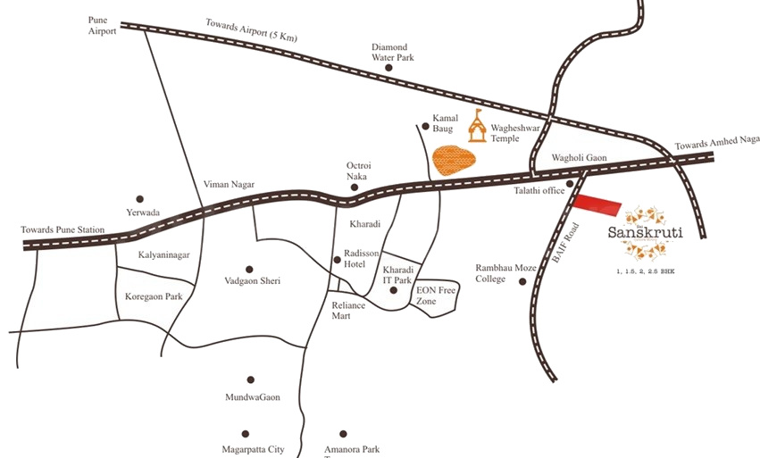  sanskruti Location Plan