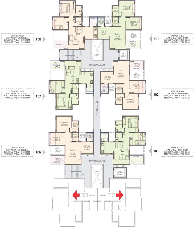 Images for Cluster Plan of Nisarg Unicorn Nisarg Belrose A And C Building