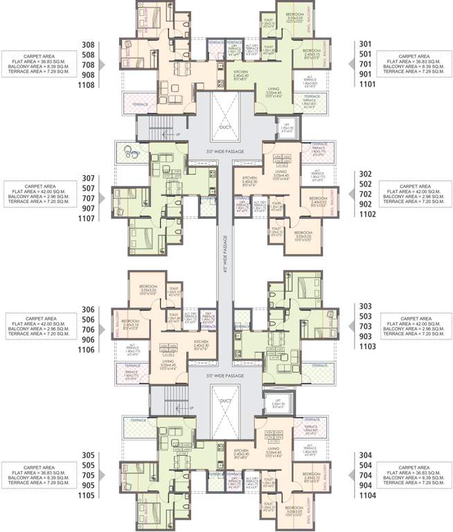 Images for Cluster Plan of Nisarg Unicorn Nisarg Belrose A And C Building