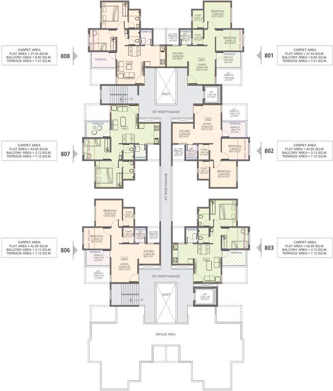 Images for Cluster Plan of Nisarg Unicorn Nisarg Belrose A And C Building