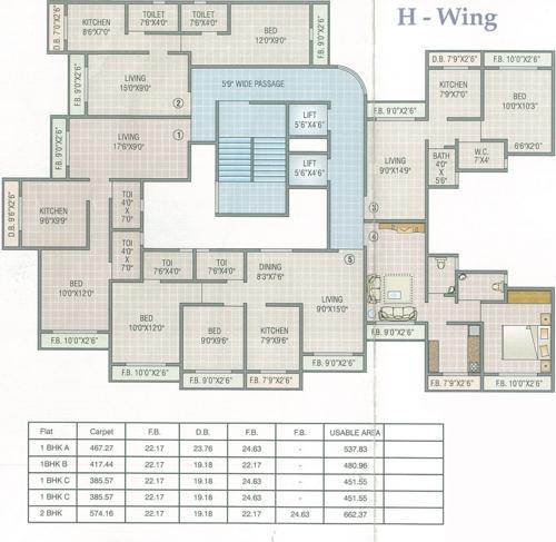 Images for Cluster Plan of S R And Shah Surya Kirti Heights and Tower